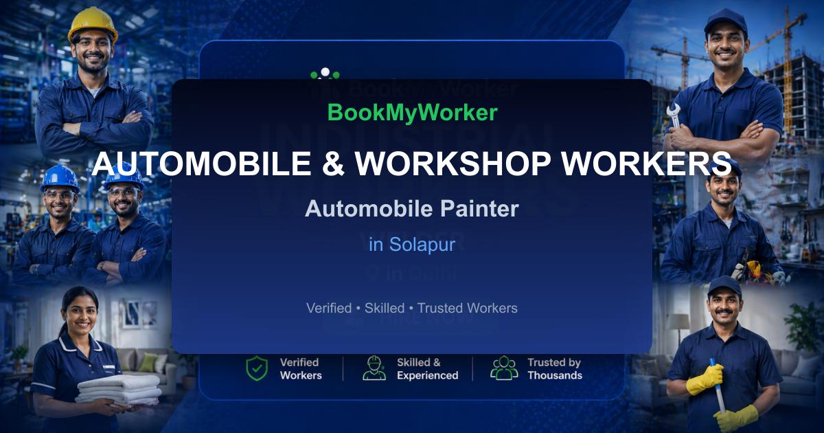 Reliable Automobile Painter in Solapur | Book Verified Experts Near You